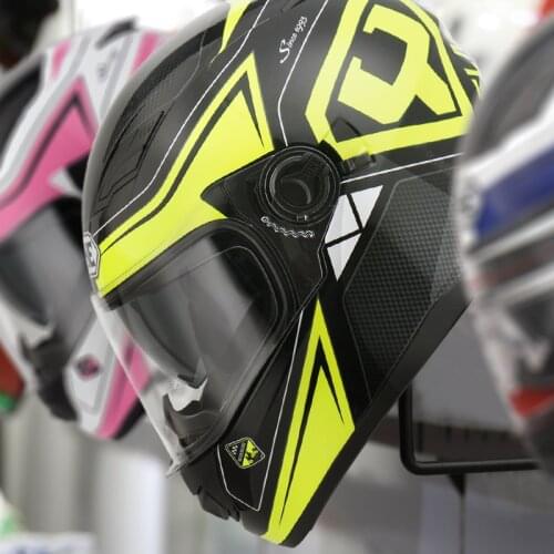 2017 Autumn Winter Knight safety protection full face motorcycle helmet YOHE Double lens Motorbike Racing helmets made of ABS