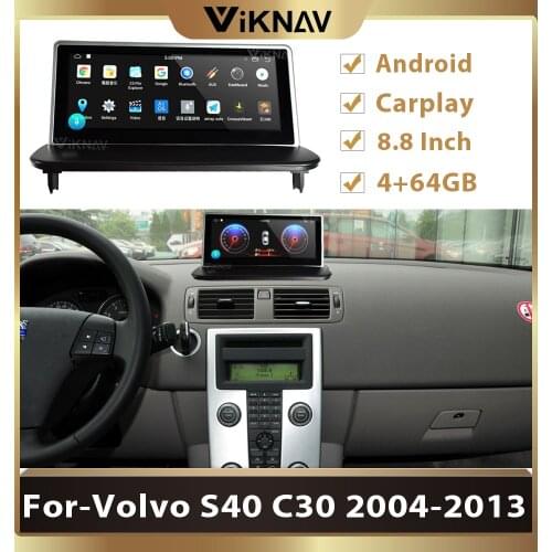 2 din Android autoradio 8.8 inch For-Volvo S40 C30 2004-2013 auto stereo car radio multimedia player GPS DVD player