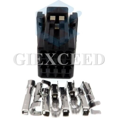 2 Sets 8 Pin 175964-2 Female Automotive Rearview Light Socket Connector For Auto Car Modification