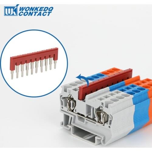 Jumper 20Pcs FBS 10-6 PLUG IN bridge for ST DIN Rail Terminal Blocks L60.1/H22.8/W3.1 mm