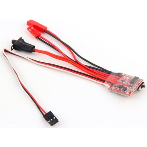 20A ESC 30A ESC Motor Speed RC ESC 2KHz Forward Reverse Brush Brake RC 2S for Controller Boat Car Prototank Top Regulator