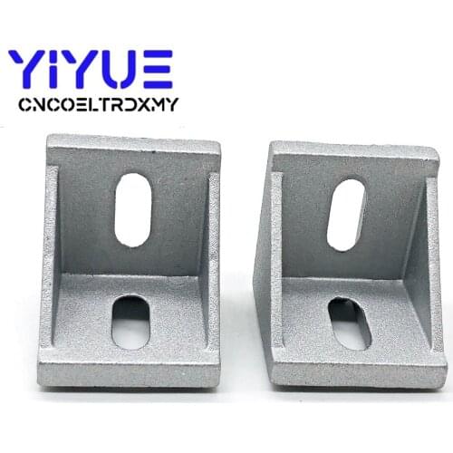 5Pcs 4545 Corner Fitting Angle Aluminum L Connector Bracket Fastener Match Use 4545 Industrial Aluminum Profile