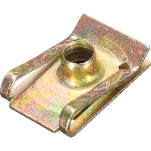 5x M6 6mm Tread Panel Spire Nut Fairing Clip Fastener Speed Zinc Mounting Clamp for VW