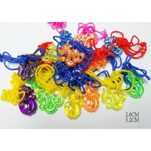 FREE SHIP 12X Chinese Dragon Necklace Beads Charms Fashion Kid birthday party favor Pinata Cake Topper Decoration DIY Home Craft