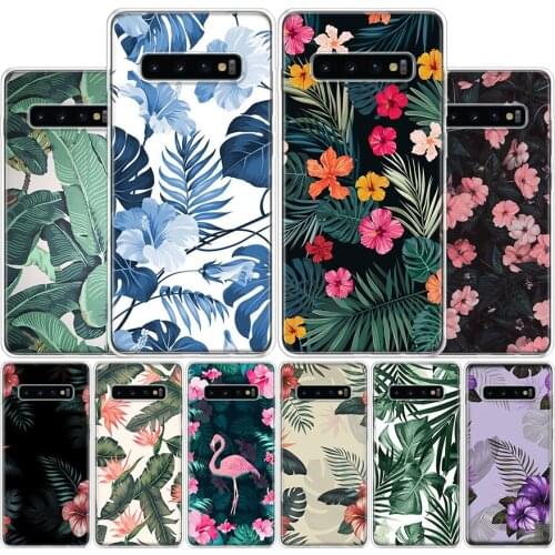 Banana leaf pattern Tropical Phone Case For Samsung Galaxy A51 A71 A50S A30S A10 A20E A40 A70 M30S A91 A01 A6 A7 A8 A9 Plus + Co
