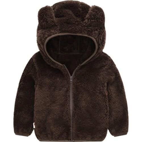 New Autumn Winter Kids Coats Soft Hooded Jackets For Toddler Boys Girls Faux Fur Outerwear Baby Girl Clothes Childrens Clothing