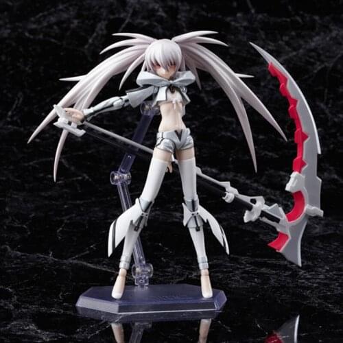 15cm SHF Figura Black Rock Shooter The Game Action Figure White Premium Figma Model Collectible Sexy Cool Girl Toy Figure Gift