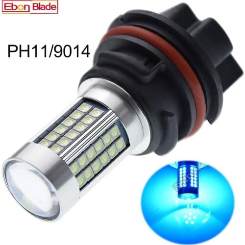 1Pcs Ice Blue PH11 9014 Motorbike Head Lamp Bulb 66SMD High Low Beam Motorcycle Headlight 12V 24V 8000K For YAMAHA SUZUKI HONDA
