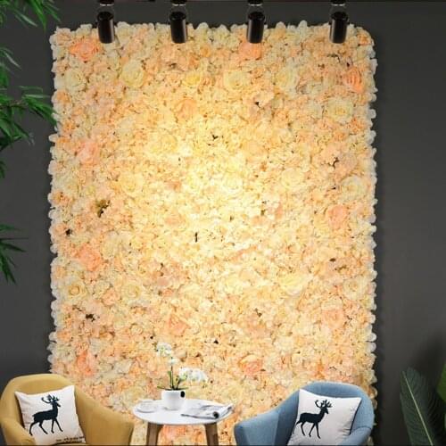 Artificial Flower Wall Panel Wedding Party Venue Decor for Bridal Flower Arrangement DIY Crafts Home Decorations Photo Props