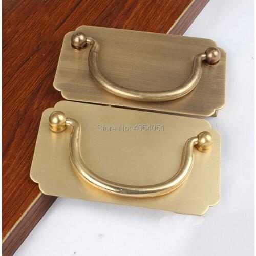 Chinese antique simple drawer knob furniture hardware Classical wardrobe cabinet shoe door handle closet cone vintage pull