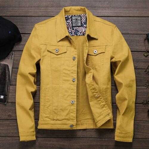 Cowboy jacket mens autumn loose plus size tooling jacket mens trend casual autumn white comfortable soft texture cost