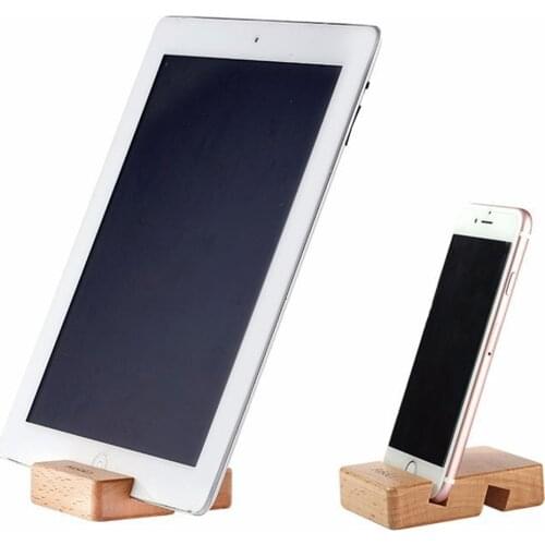 Embroidery Shed Support Solid Wood Mobile Phone Base Bracket DIY Funny Handicrafts Modern Solid Wood Base Wood Phone Bracket