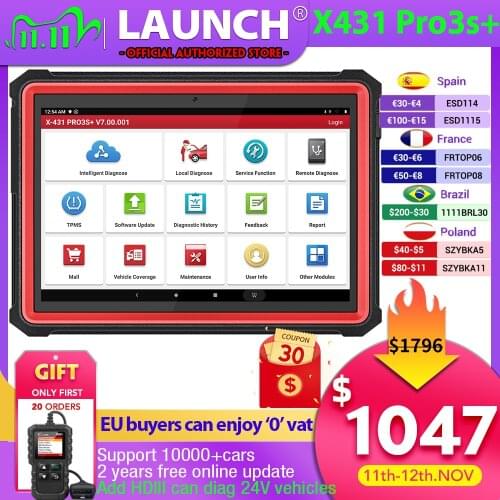 LAUNCH Bluetooth Connector X431 DBScar Adapter for Diagun III/X-431 V/V+/5C/PRO/PRO3/PAD/PAD II/Pros/Pro3S (not easydiag)