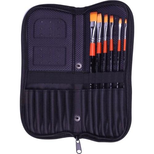 Multifunctional Pencil Watercolor Pen Oil Brush Bag Can Be Rolled Up Thick Canvas Parcel Bag Gouache Breathable Storage Pen Bag