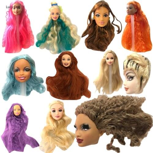 NK 2021 One Pcs Newest Style Variety Doll Head Girl Long Hair Doll Accessories 1/6 Doll Best DIY Gift Girl Toy 12X JJ DZ