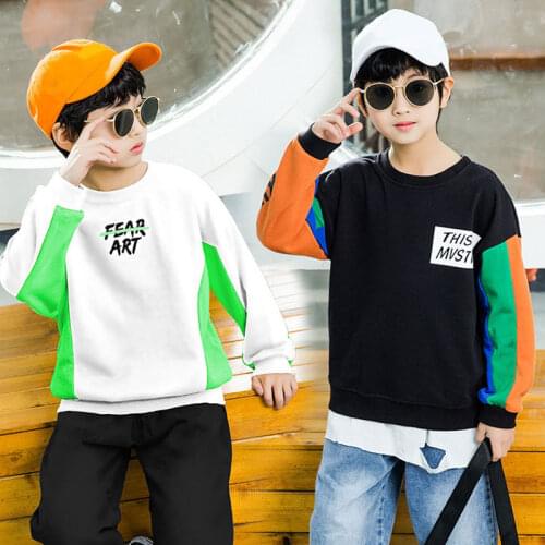 New Autumn Teens Girls Fashion Sweatshirts Kids Boys Camouflage Long Sleeve Tops Baby Letter Printing Childrens Cotton Clothing