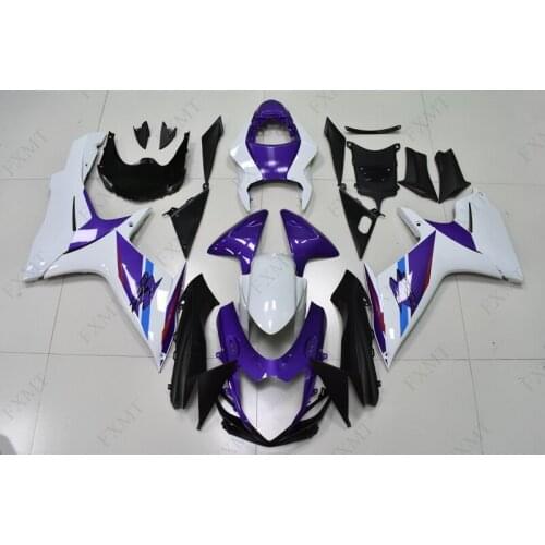 For Suzuki GSXR750 2012 Motorcycle Fairing GSXR 750 11 12 Abs Fairing GSXR750 2011 - 2017 K11 Body Kits White purple