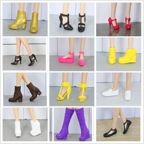 Collective edition Original Fashion High Heels Shoes / Doll Accessories For 1/6 FR ST Xinyi Barbie Doll , Doll Shoes flat shoes