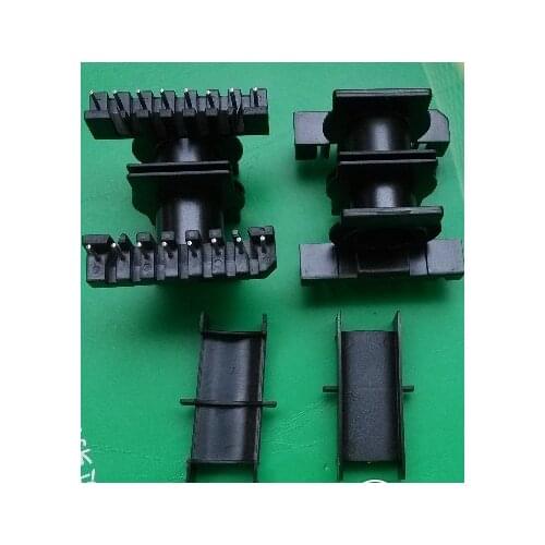 ER EC EC40 ER40 EER40 2 Slots skeleton Bobbin + Soft magnetic ferrite core 8+8pin Double groove Transformers With shell