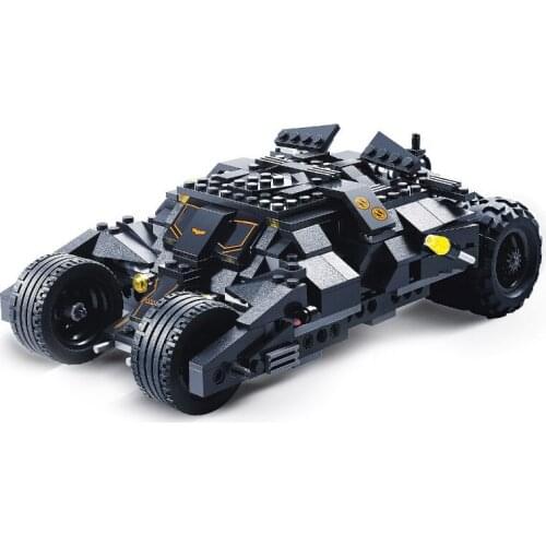 Technical 325pcs Batmobile Vehicle Model Building Blocks Creative Car Tumbler Bricks Set DIY Toys Gifts For Children Kids