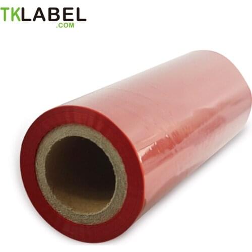 Red Color Thermal Transfer Ribbon 110mm x 100 metersResin ribbon for barcode printers 1 inch core