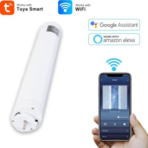 SZMYQ Tuya Wifi Curtain Motor Smart Life APP Remote Control Work With Alexa Google Home Wireless Motorized Window Curtain Motor