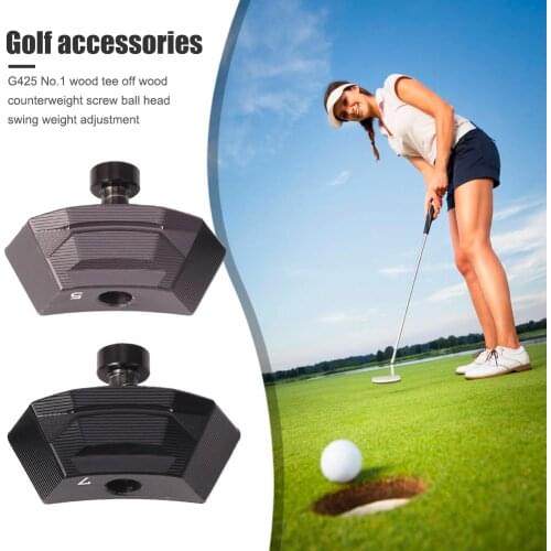 Aluminum Alloy Golf Weight with Screw Black Golf Weights Screws Replacement for PING G425 Driver Club Head Accessories