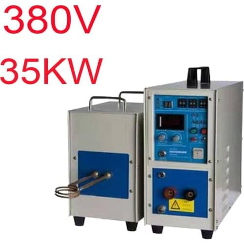 35KW High Frequency Induction Heater Furnace Quenching Melting Furnace Iron Welder Heat Treatment Forging High Frequency Furnace