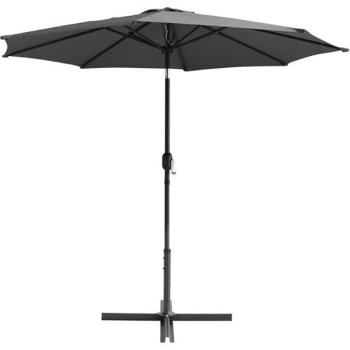 1pc beach garden parasol Outdoor Pavilion Balcony aluminum circular Garden Parasol Pool Anti-UV Sunshade 245 * 300cm HWC