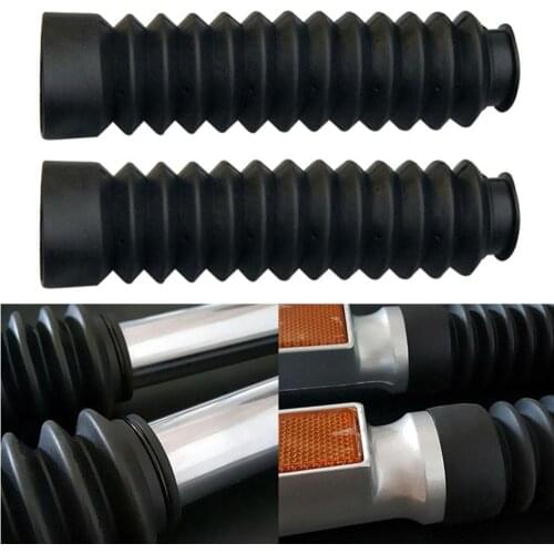 40%HOT2Pcs Motorcycle Gaiter Front Fork Boot Cover Shock Dust Guard for SuzukiS1 GS125