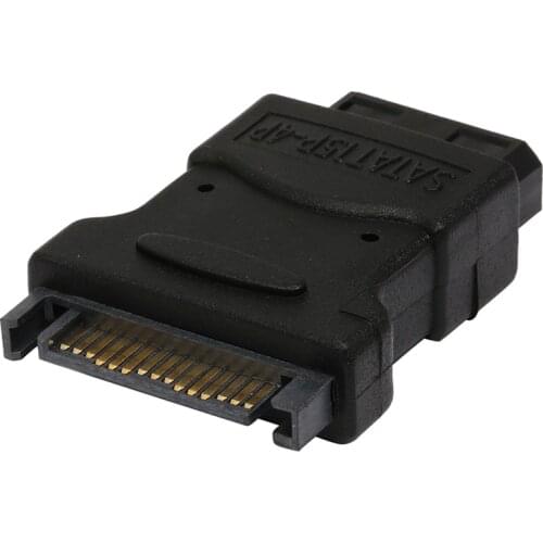 15Pin SATA Male to 4Pin IDE Molex Female Power Adapter Converter Jack for PC ATX EPS PSU to IDE Hard Drive Connect