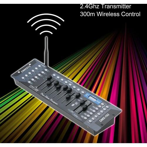 Tomshine 192 Channels Stage Light DMX512 Wireless Controller Console with Transmitter Party DJ Disco Operator Equipment