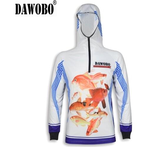 DAWOBO High-quality Fishing Clothes 40+ Anti UV Breathable Quick-drying Professional Man Fishing Shirt - Gift socks