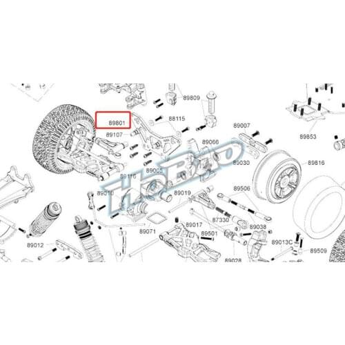 Original OFNA/HOBAO RACING 89801 Cnc Alum. Front Shock Tower FOR HYPER 1/8 8SC SHORT COURSE