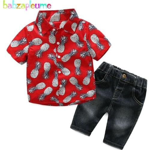 2Piece/3-7Years/Summer Baby Boys Suits Kids Clothes Cartoon Cute T-shirt+Pants Toddler Costume Childrens Clothing Sets BC1021