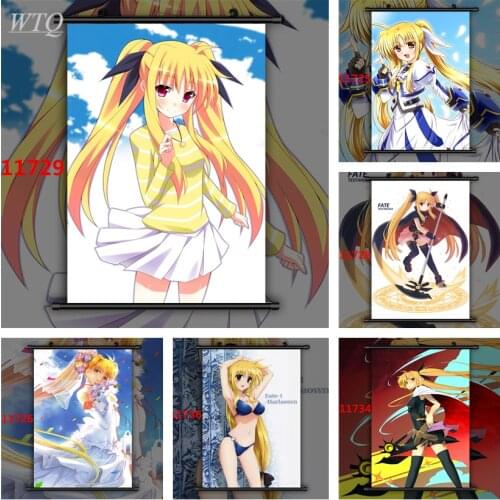 Mahou Shoujo Lyrical Nanoha Fate Testarossa Wall Posters Anime Posters Canvas Painting Wall Decor Wall Art Picture Home Decor