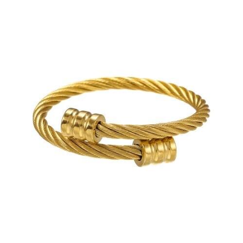 New fashion Retro personality stainless steel winding geometric bracelet For the man Accessories jewelry wholesale