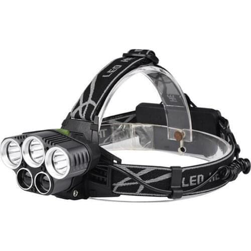 250000LM 5X T6 LED Headlamp USB Rechargeable Head Light Flashlight Torch Lamp 5 Modes New Arrival Head Lighting Outdoor Lamp