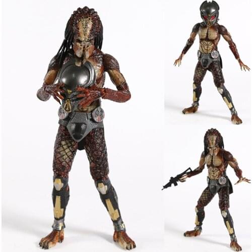 NECA Predator Ultimate Lab Escape Fugitive Predator Action Figure Collectible Model Toy with Light-Up LED Mask
