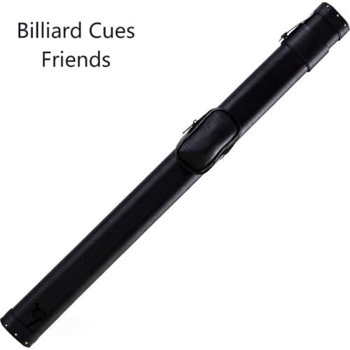 Genuine MEILIN 1/2 Pool Cue Case High Quality PU Material 2 Holes Pure Black Billiard Carrying Bag Durable Billar Accessories