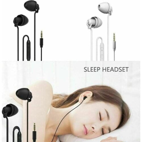 Sleeping Earbuds HiFi Soft Silicone Headset In-Ear Wire Noise Cancelling Earphones No Ear Pressure Earbuds For Xiaomi Huawei