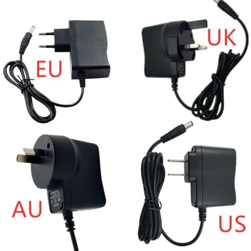 Bike Bicycle Light 5.5mm Charger DC 8.4V 1A Wall EU US UK AU Plug Charger For Rechargeable Battery Headlamp Flashlight