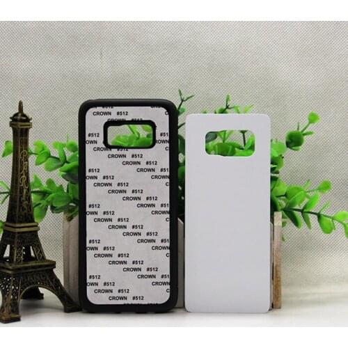 Wtsfwf DIY 2D Sublimation rubber silicone TPU+PC Blank Case for S8 with Aluminum Inserts and glue 10pcs/lot
