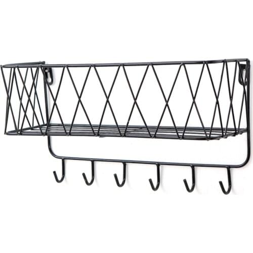 Iron Holder Sun Flower Decorative Hook Wall Hooks Hanging Rack Hat Storage Door Shelf Key Space Saving Nordic Home Decoration