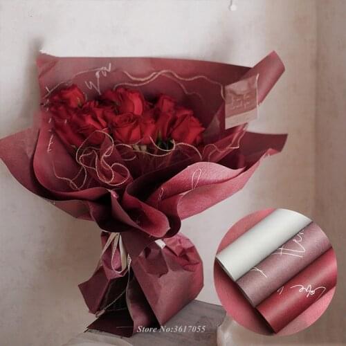 10pcs Kraft Paper Flower Wrapping Papers Thick Flower Wrapping Papers Craft Papers Gift Wrapping Papers Home Decor