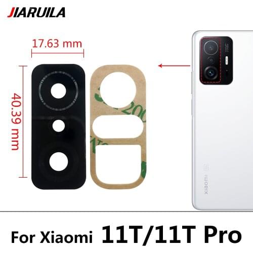 2Pcs/Lot，Camera Glass Lens Back Rear Camera Glass Lens With Glue For Xiaomi Mi 10T Lite 5G Mi 11 Ultra