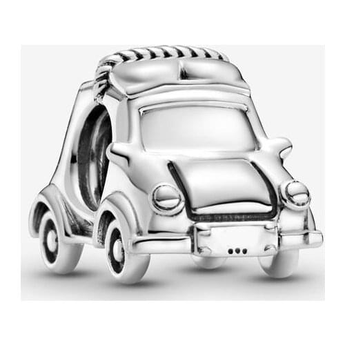 2021 Free Shipping Authentic 925 Sterling Silver Cute Car Charm Fit Original Bracelet For Women DIY Jewelry S925 Travel Beads