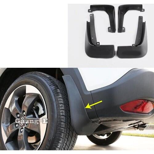 High Quality Car Plastic Fender Soft Mudguard Protection Flap Splash Mud Guard Frame 4pcs For Honda HRV HR-V Vezel 2019 2020