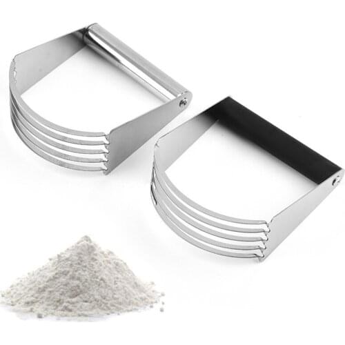 5-Layer Food-Grade Stainless Steel Flour Mixer Cream Dough Butter Blender Bread Pizza Baking Pastry Cutter Manual Kitchen Tools