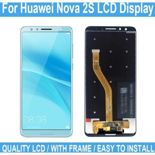 6.0" For Huawei Nova 2S HWI-AL00 HWI-TL00 New LCD Display Touch Screen Digitizer Assembly With Frame For Huawei Nova 2s LCD